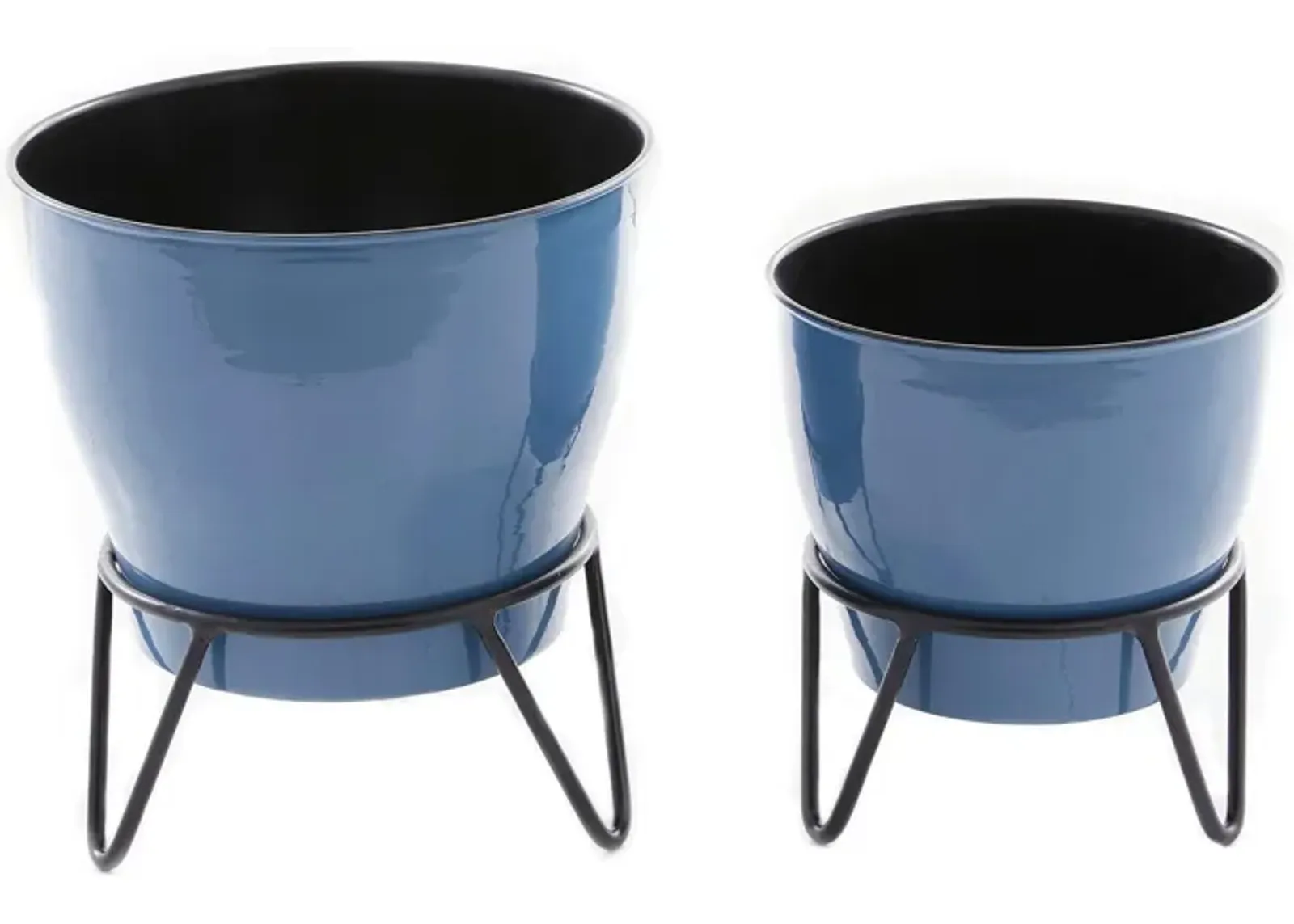 Ivy Collection Eau Claire Planter set of 2 in Blue by UMA Enterprises