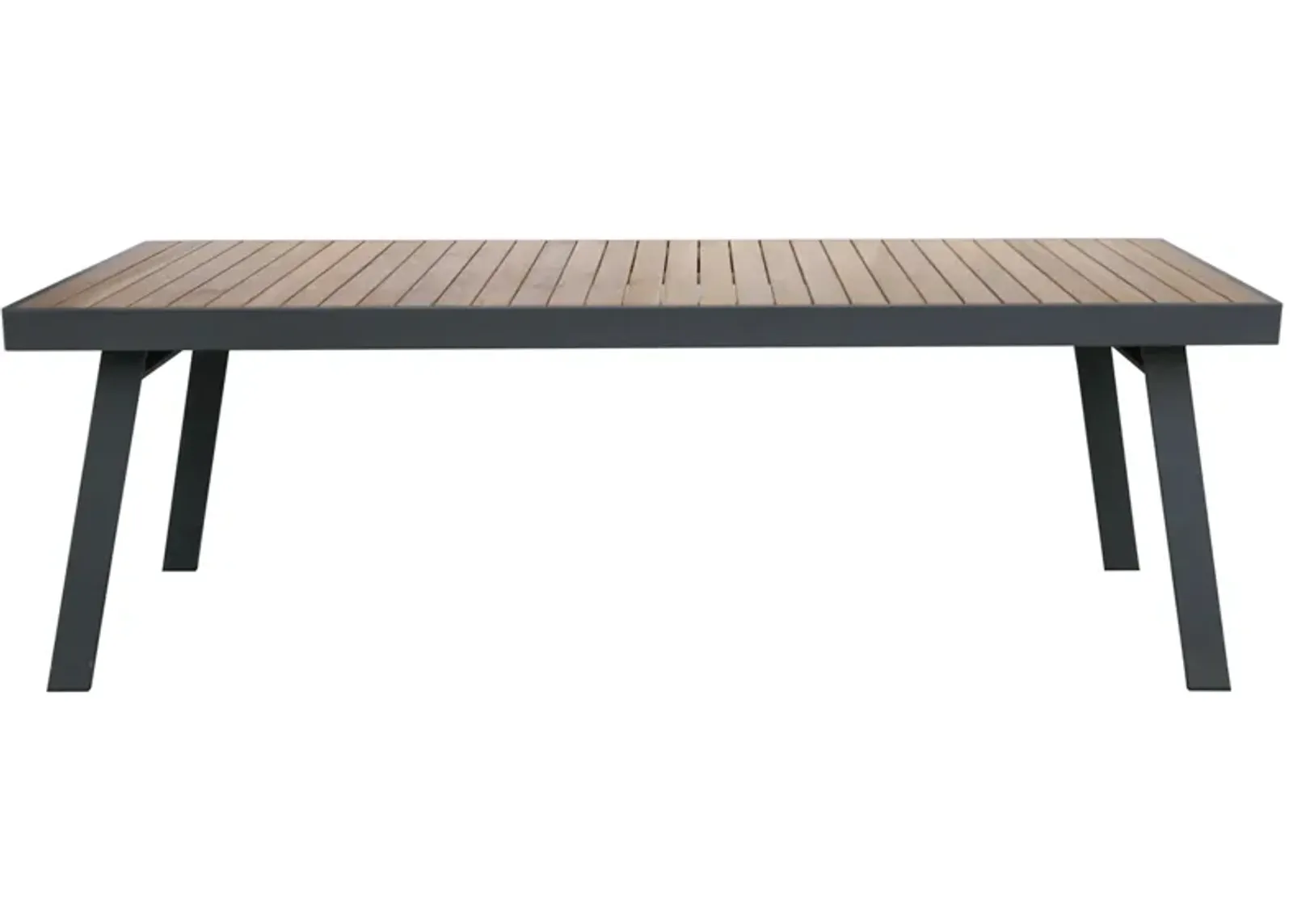 Nofi Rectangular Outdoor Dining Table in Gray by Armen Living