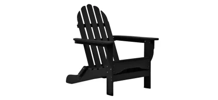 Icon Static Adirondack Chair in "Black" by DUROGREEN OUTDOOR