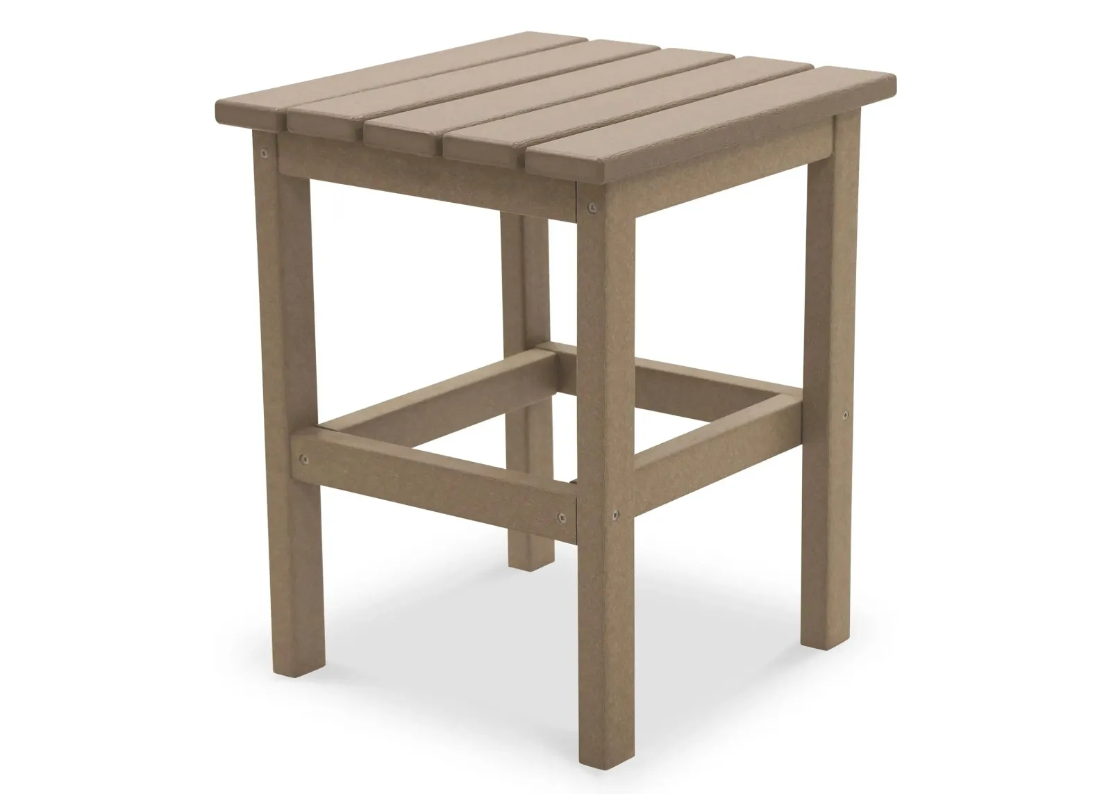 Icon Outdoor Square Side Table in Natural / Black by DUROGREEN OUTDOOR