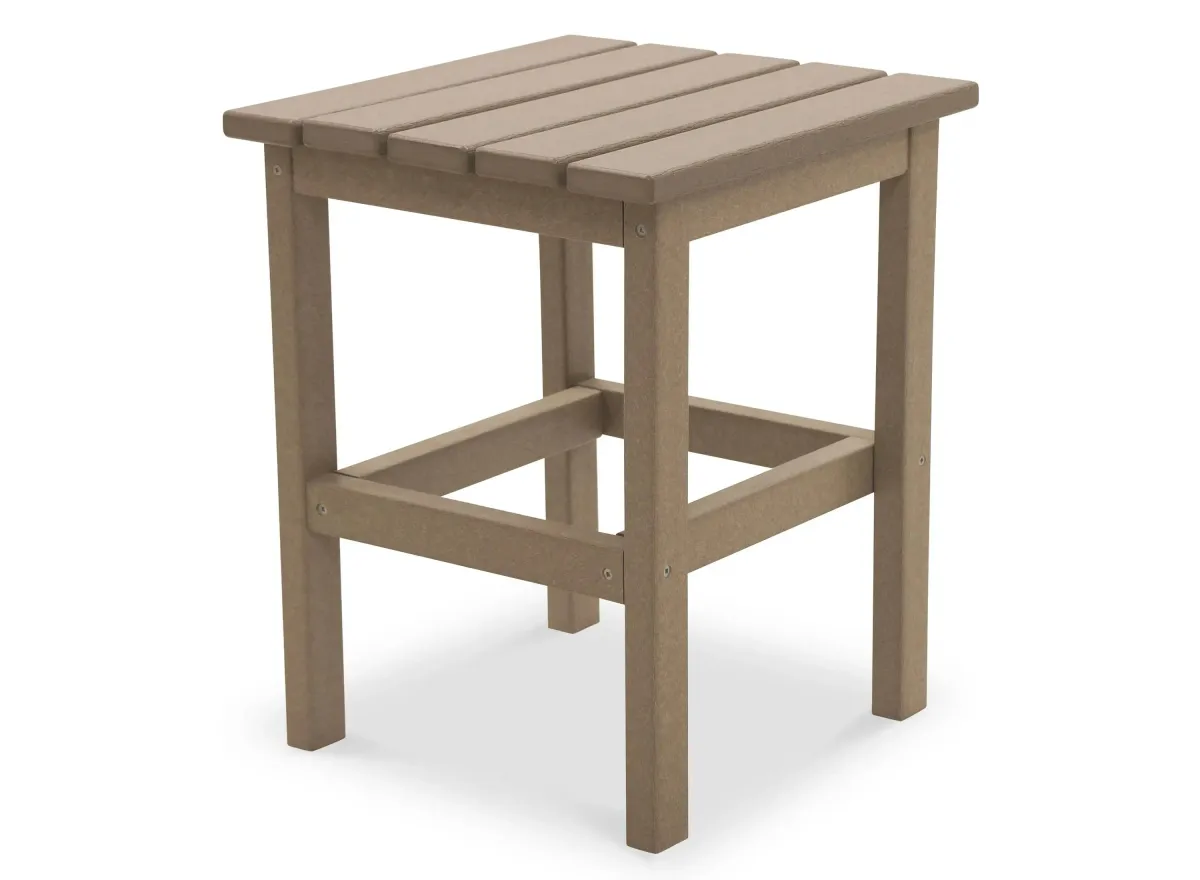 Icon Outdoor Square Side Table in Natural / Black by DUROGREEN OUTDOOR