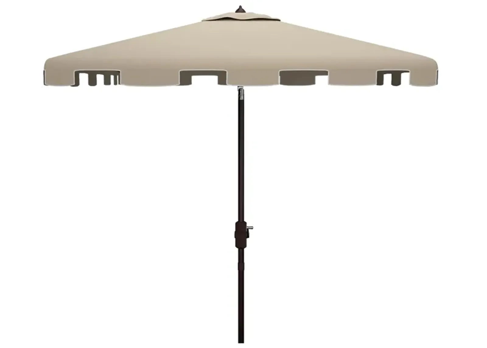 Burton Outdoor Umbrella in Dark Slate Gray / Beige by Safavieh