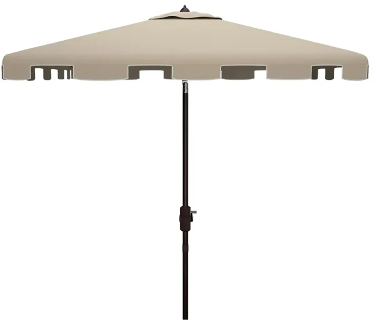 Burton Outdoor Umbrella in Dark Slate Gray / Beige by Safavieh