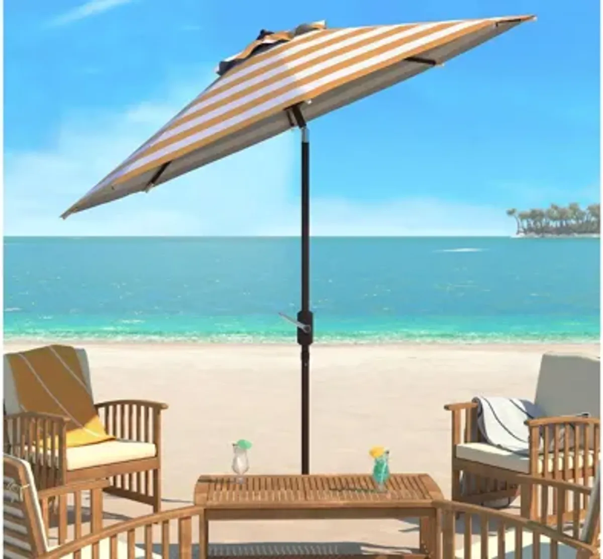 Marcie Outdoor Auto-Tilt Umbrella