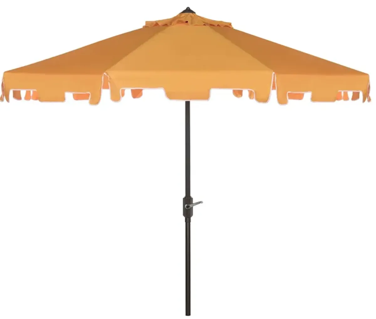 Zimmerman Outdoor UV-Resistant Crank Umbrella in Natural by Safavieh