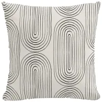 22" Outdoor Oblong Pillow in Oblong Ink by Skyline