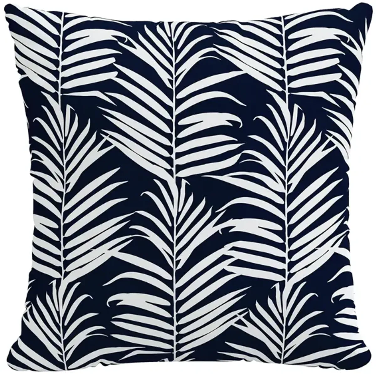 18" Outdoor Palm Pillow in Palm Navy Ground by Skyline