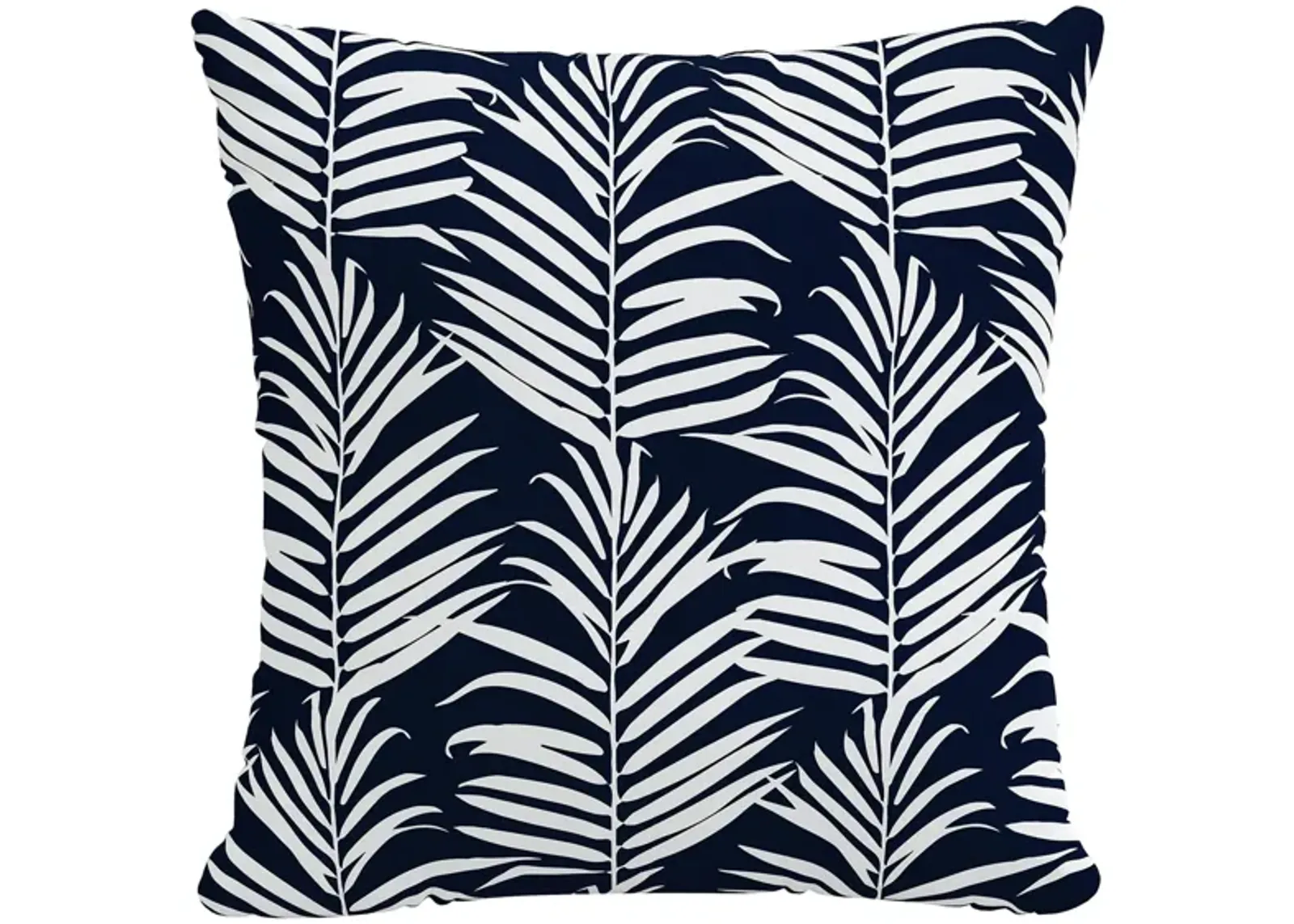 18" Outdoor Palm Pillow in Palm Navy Ground by Skyline