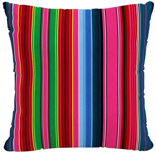 20" Outdoor Serape Stripe Pillow