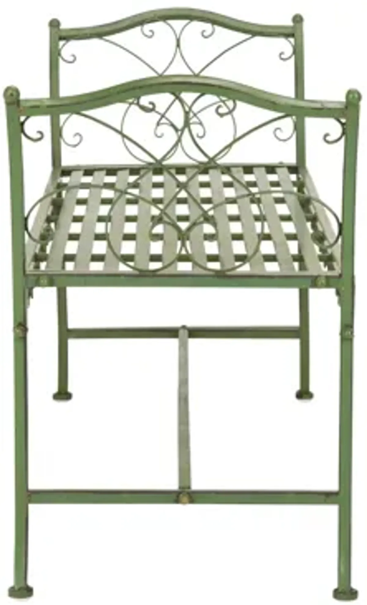 Oliveira Outdoor Wrought Iron Garden Bench