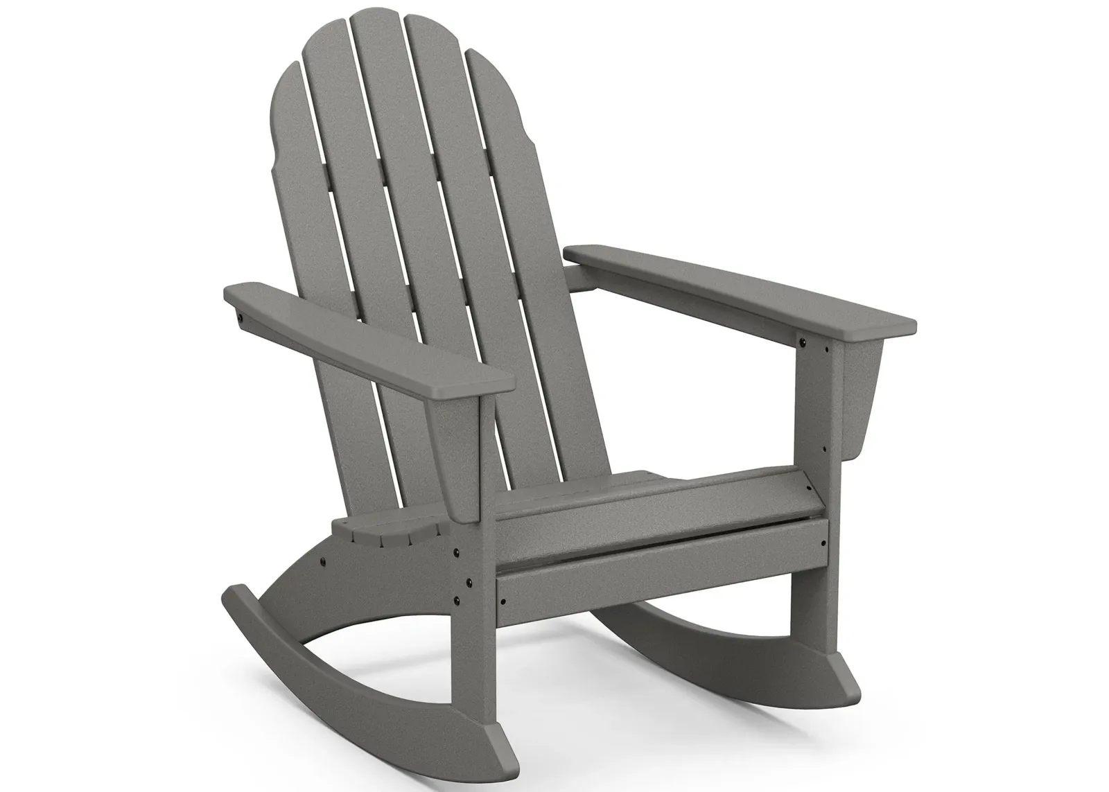 Vineyard Adirondack Rocking Chair in Slate Gray by Polywood