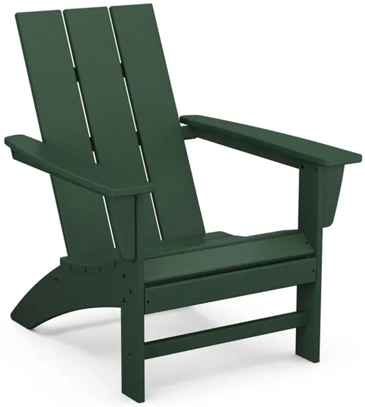 Modern Adirondack Chair in Green by Polywood