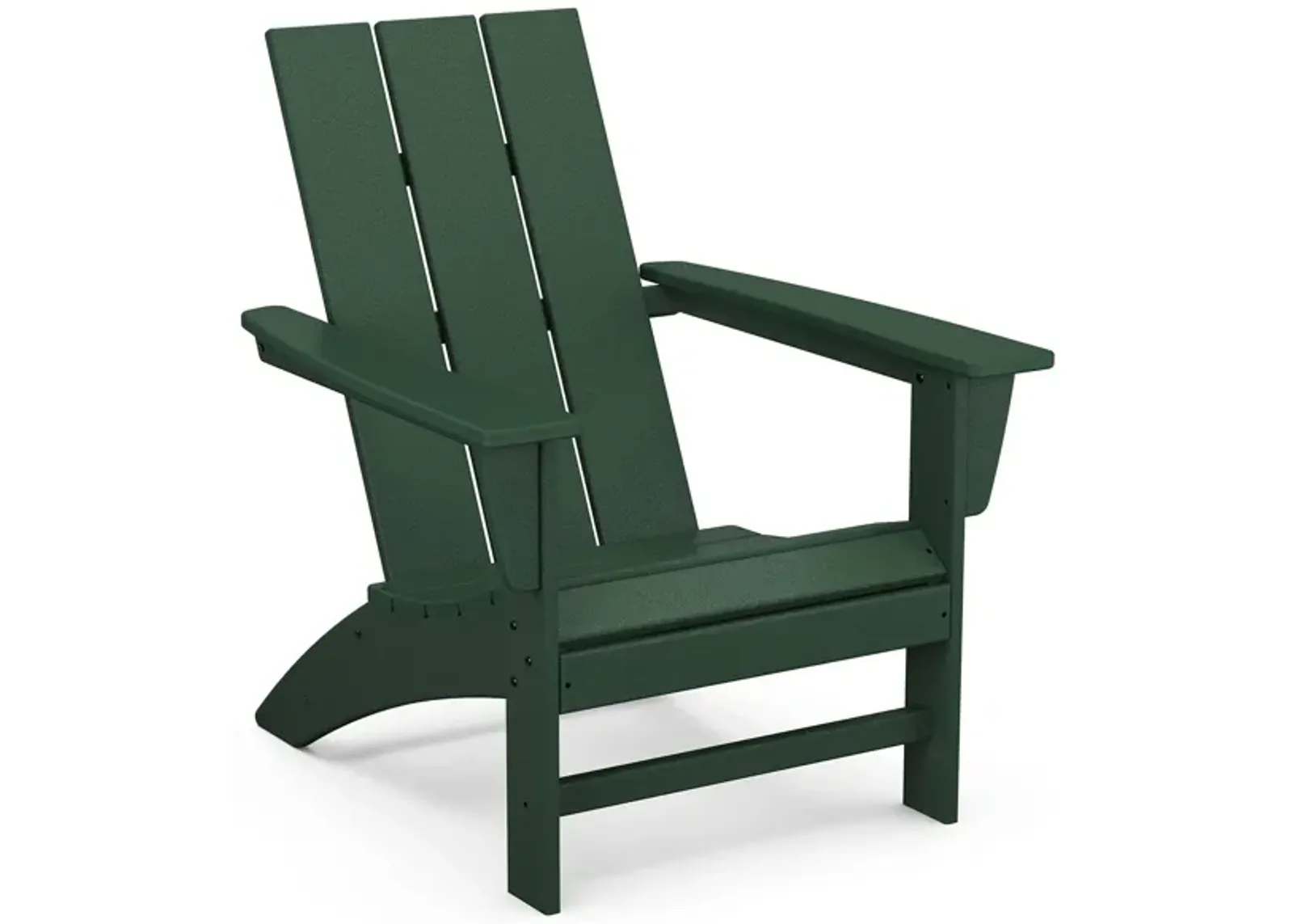 Modern Adirondack Chair in Green by Polywood