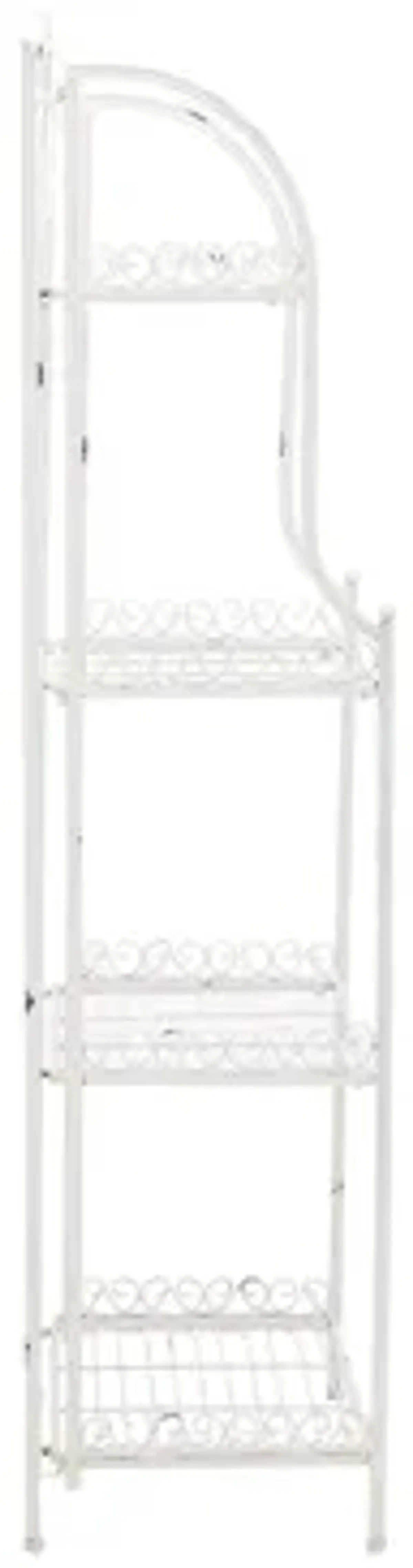 Miki Outdoor Wrought Iron 4 Tier Bakers Rack