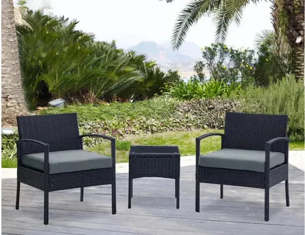 Noli 3 Pc Outdoor Patio Set
