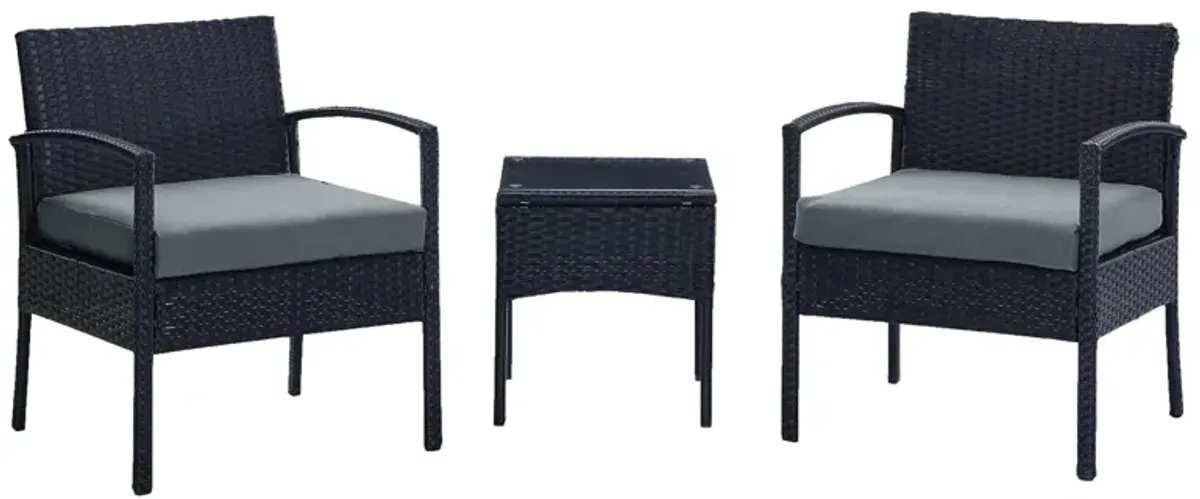 Noli 3 Pc Outdoor Patio Set