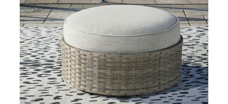 Calworth Outdoor Ottoman in Brown by Ashley Express