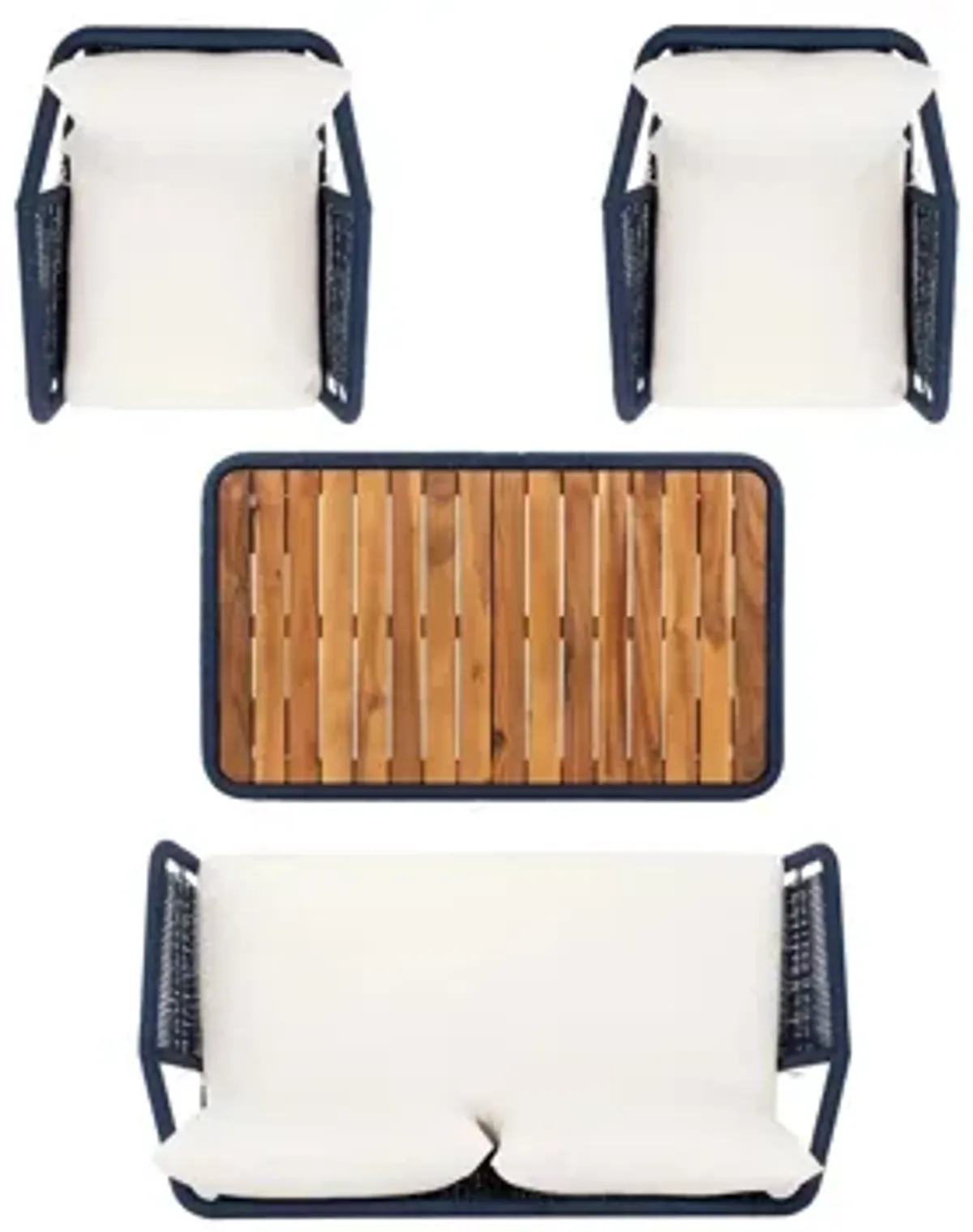 Nason Rope 4 Piece Living Set