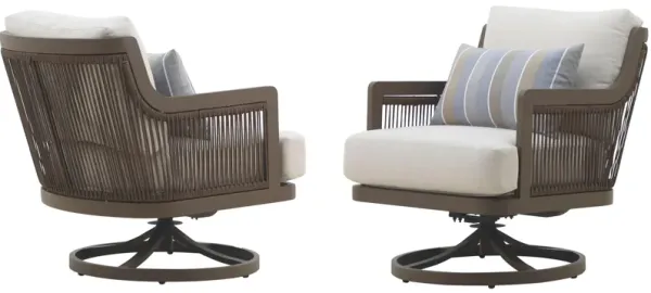 Genova Patio Swivel Chair - Set of 2