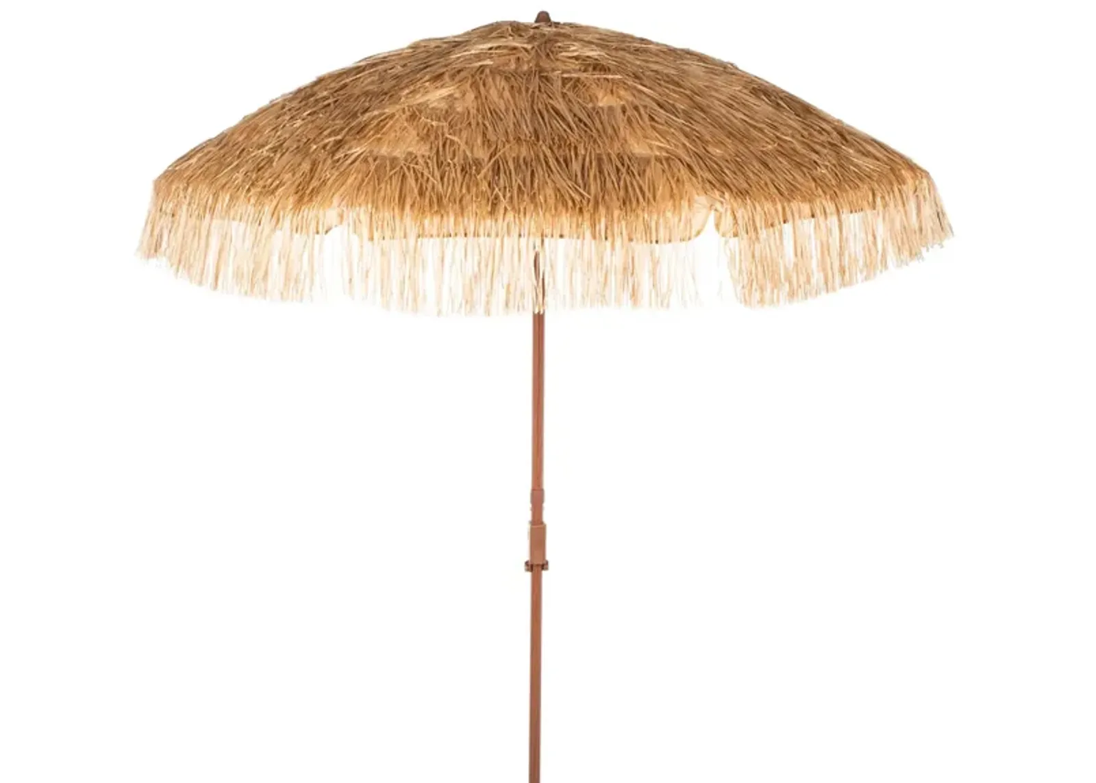 Pomona 6.5 Ft Tiki Umbrella in Blue by Safavieh