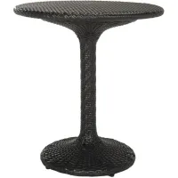 Kinnell Outdoor Rattan Bistro Table in Parrot/Granite by Safavieh