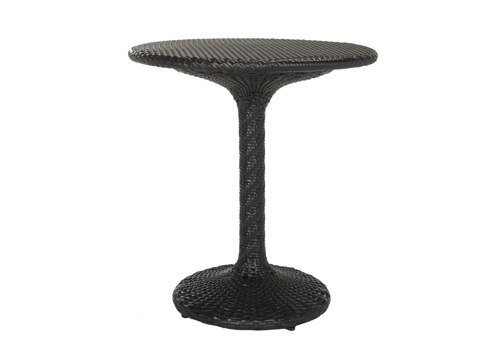 Kinnell Outdoor Rattan Bistro Table in Parrot/Granite by Safavieh