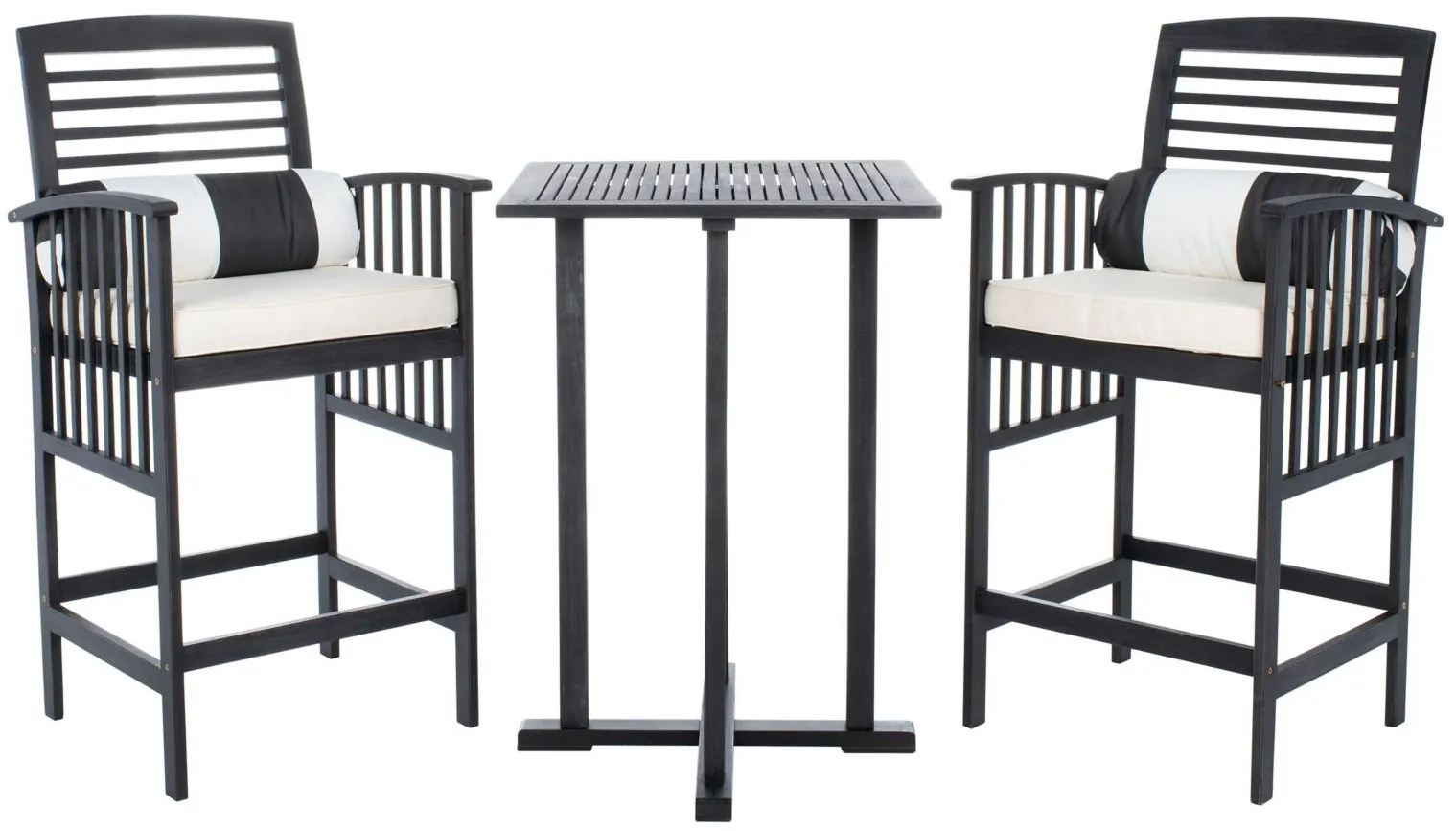Davies 3-pc... Outdoor Pub Table Set in Pacific Blue by Safavieh