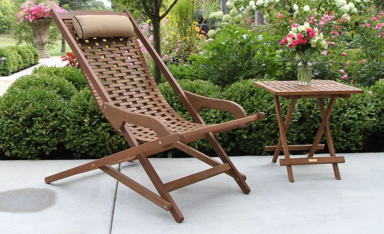 Ocean Ave Outdoor Folding Table in White by Outdoor Interiors