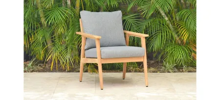 Rhodes Outdoor Armchair in White by International Home Miami
