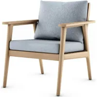 Rhodes Outdoor Armchair in White by International Home Miami