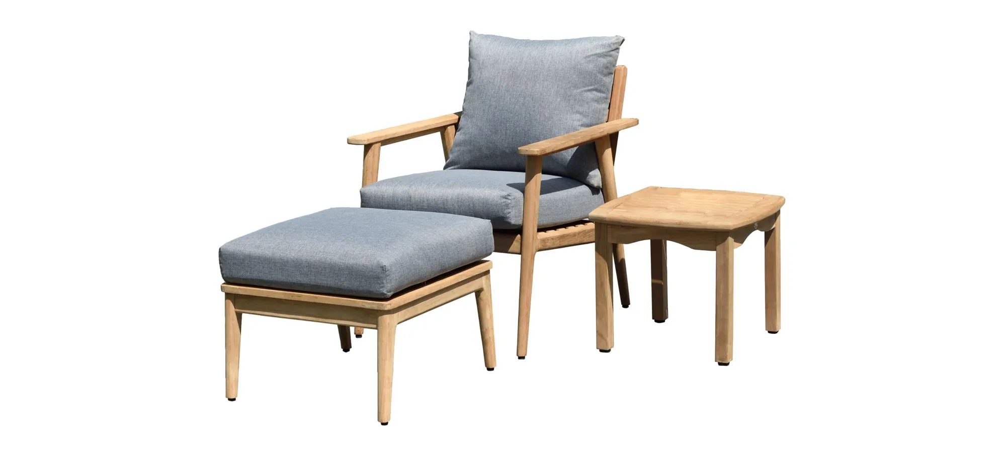 Rhodes Outdoor 3-pc. Seating Set in Natural by International Home Miami