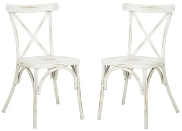 Madalina Outdoor Stackable Chair: Set of 2