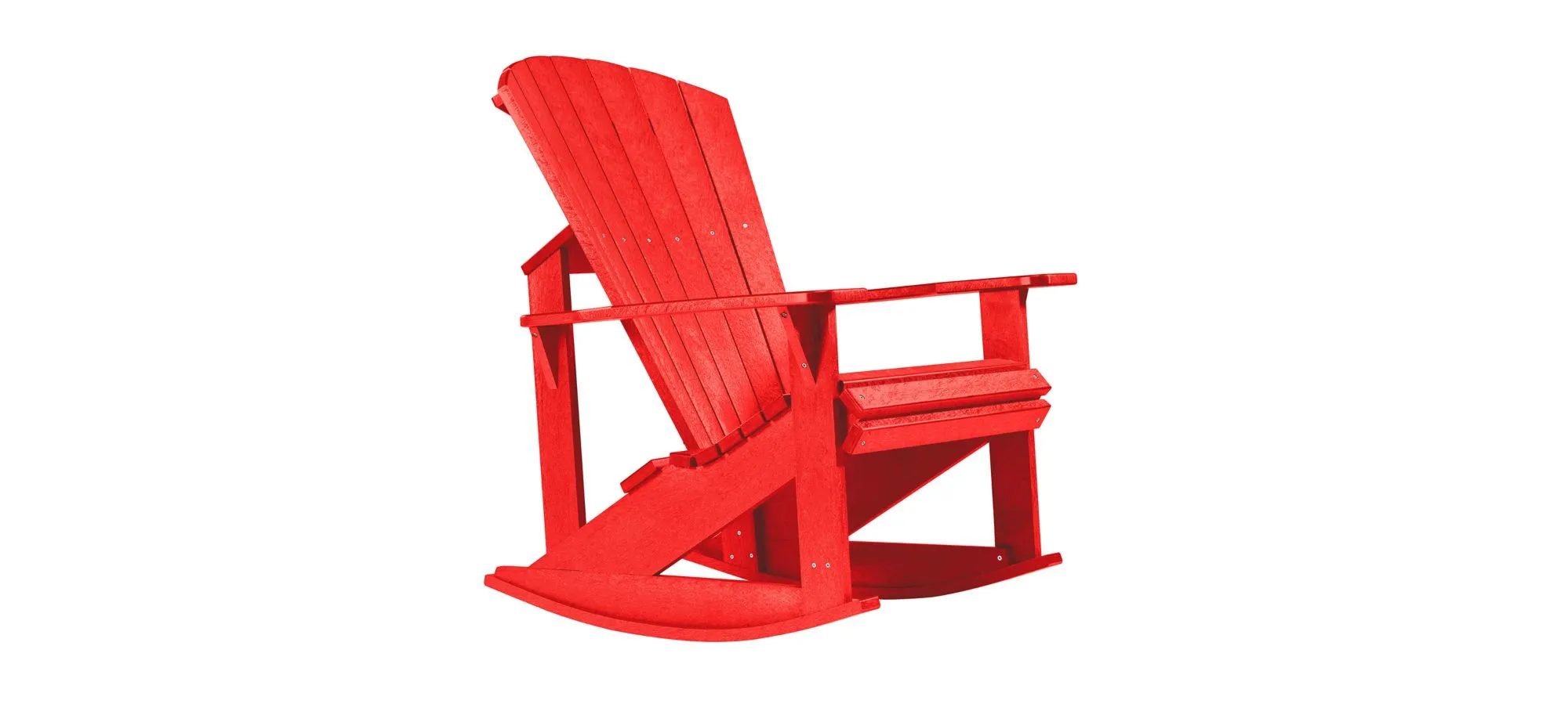 Generation Recycled Outdoor Adirondack Rocker in Brown by C.R. Plastic Products