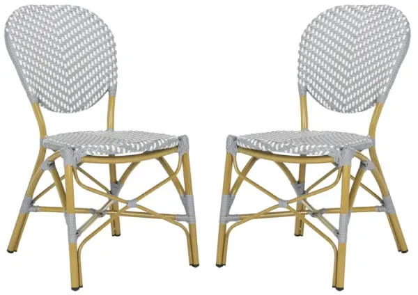 Europa Outdoor French Bistro Side Chair - Set of 2