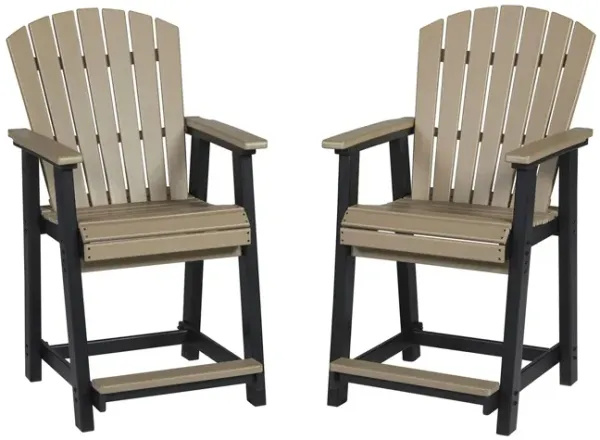 Fairen Trail Outdoor Counter Height Stool- Set of 2