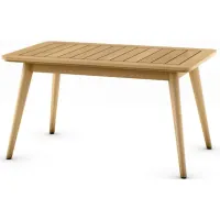 Rhodes Outdoor Coffee Table in Natural by International Home Miami
