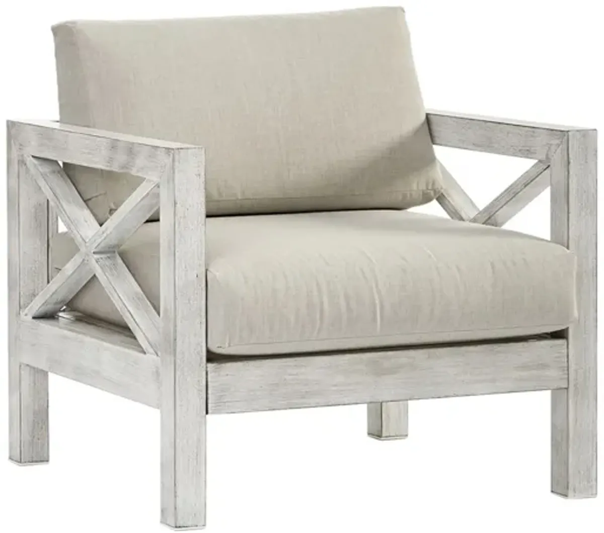 Farlowe 3-pc. Outdoor Living Outdoor Chair Set in Brushed White by South Sea Outdoor Living