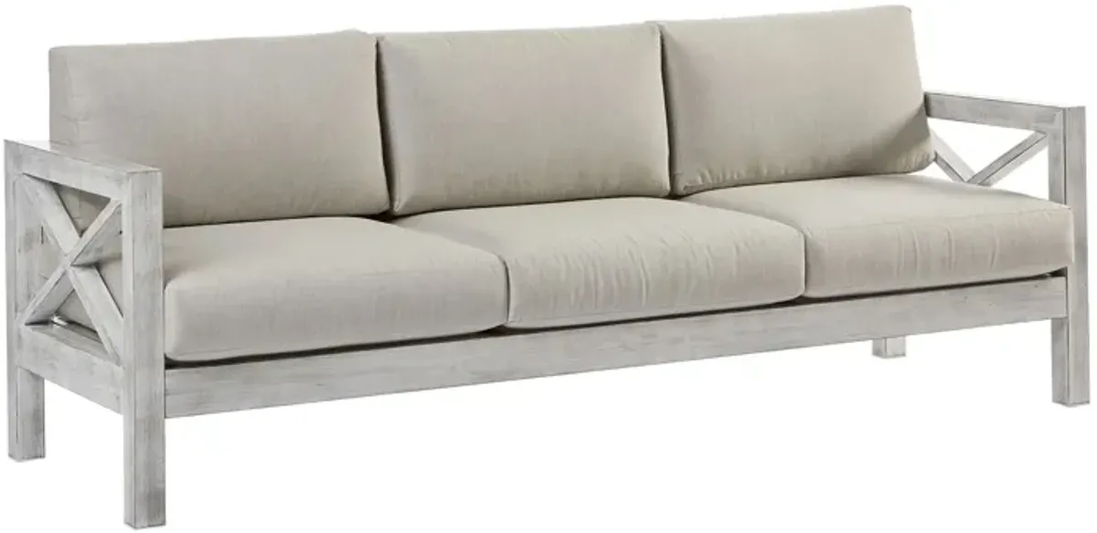 Farlowe Outdoor Sofa in Brushed White by South Sea Outdoor Living