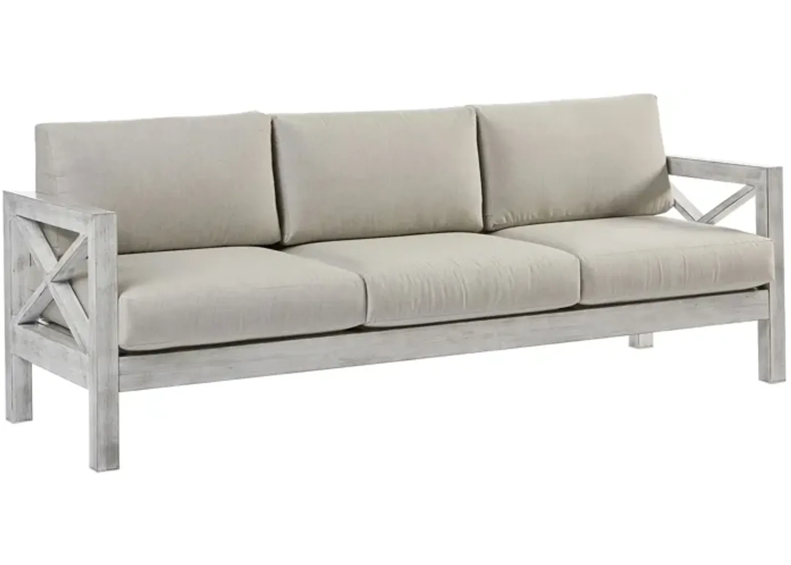 Farlowe Outdoor Sofa in Brushed White by South Sea Outdoor Living