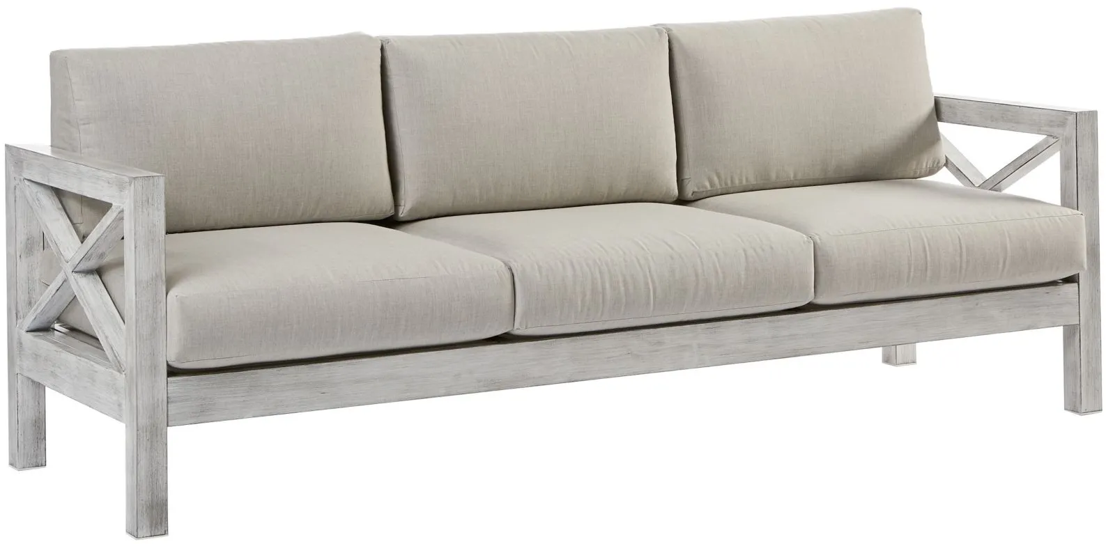 Farlowe Outdoor Sofa in Brushed White by South Sea Outdoor Living
