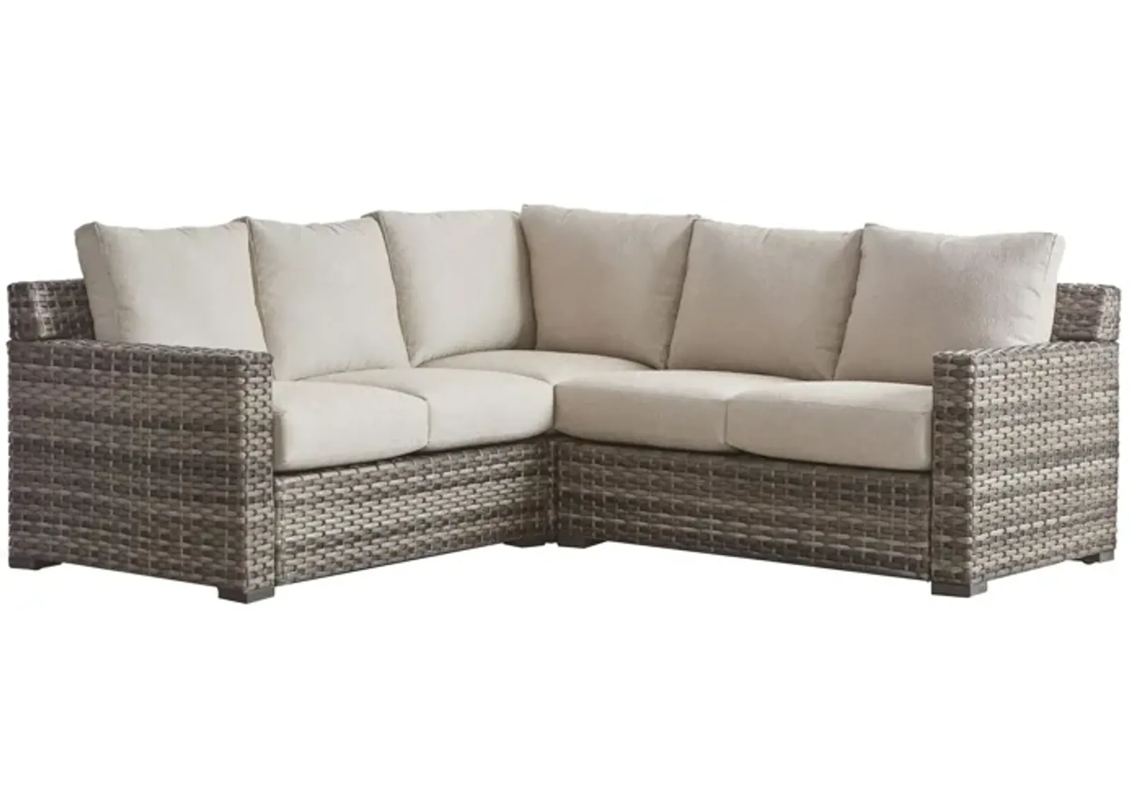 Java 3-pc. Squared Outdoor Sectional in Sandstone by South Sea Outdoor Living