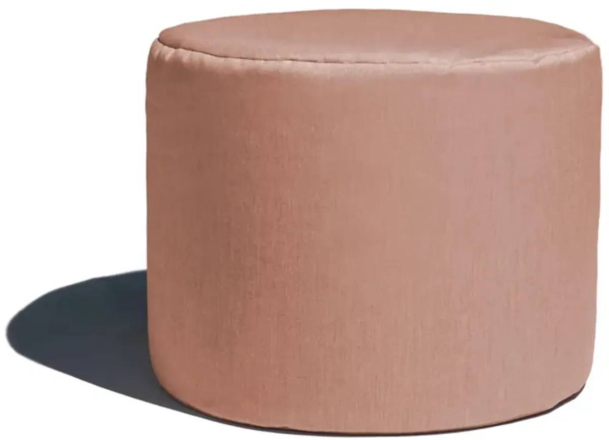 Jana Outdoor Ottoman / Side Table in Brown by Foam Labs