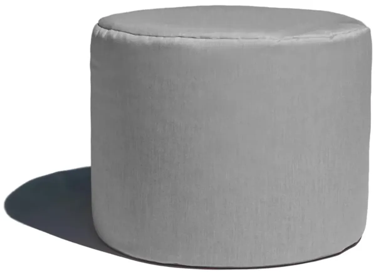 Jana Outdoor Ottoman / Side Table in Gray by Foam Labs