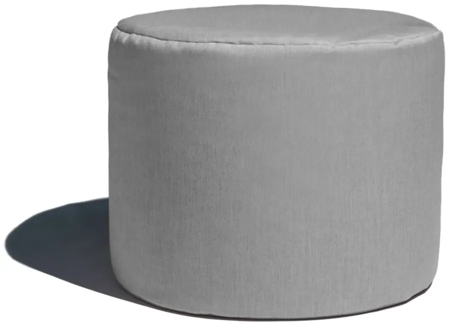 Jana Outdoor Ottoman / Side Table in Gray by Foam Labs