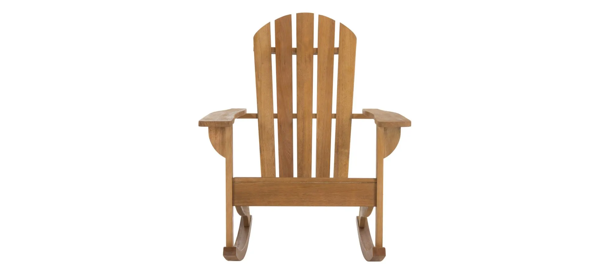 Newton Outdoor Adirondack Rocking Chair in Yellow by Safavieh