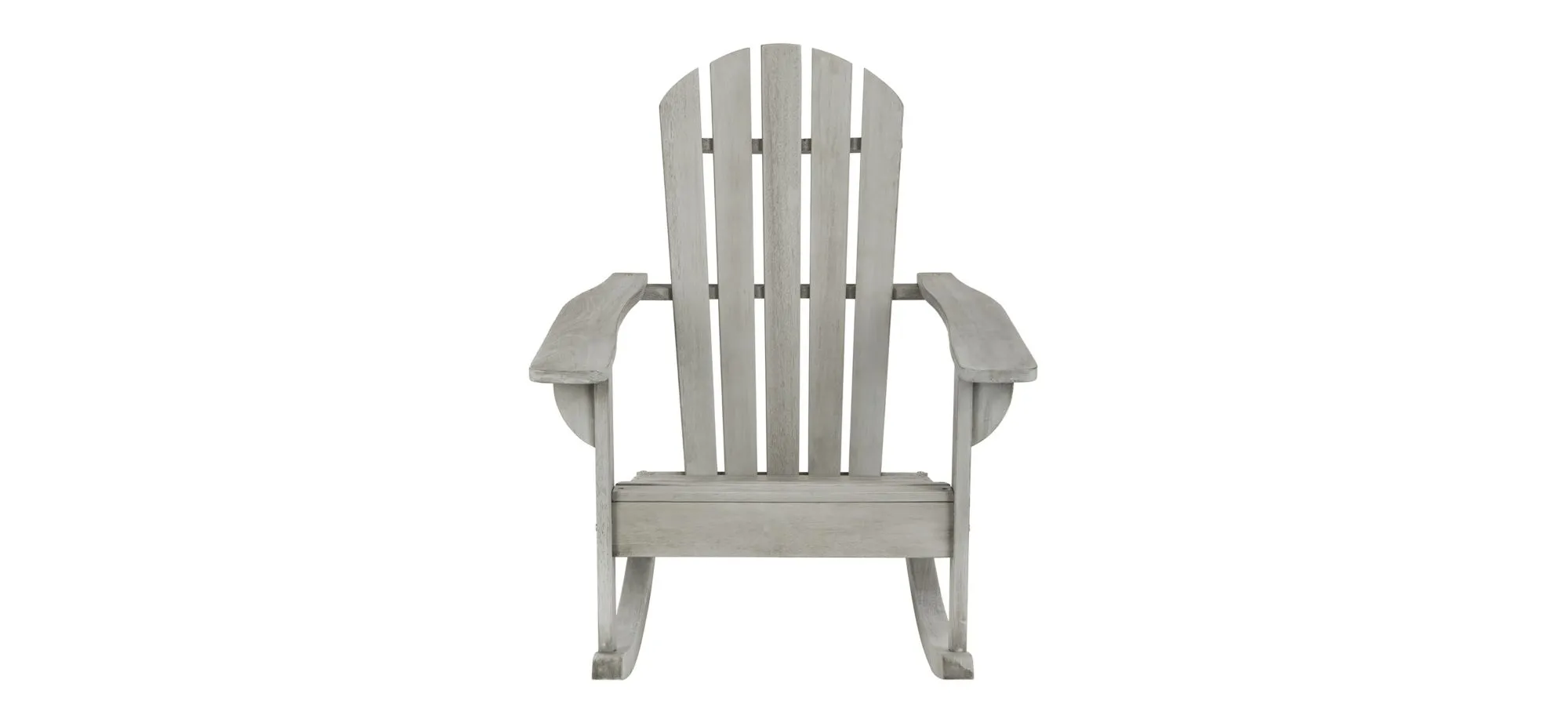 Newton Outdoor Adirondack Rocking Chair in Charcoal by Safavieh