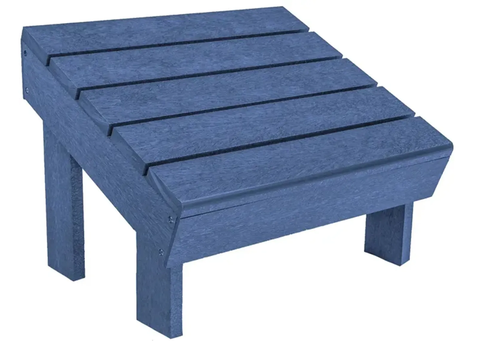 Generation Recycled Outdoor Modern Adirondack Footstool in Navy by C.R. Plastic Products