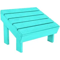 Generation Recycled Outdoor Modern Adirondack Footstool in Gray by C.R. Plastic Products