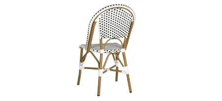 Montez Outdoor French Bistro Side Chair - Set of 2 in Flax by Safavieh