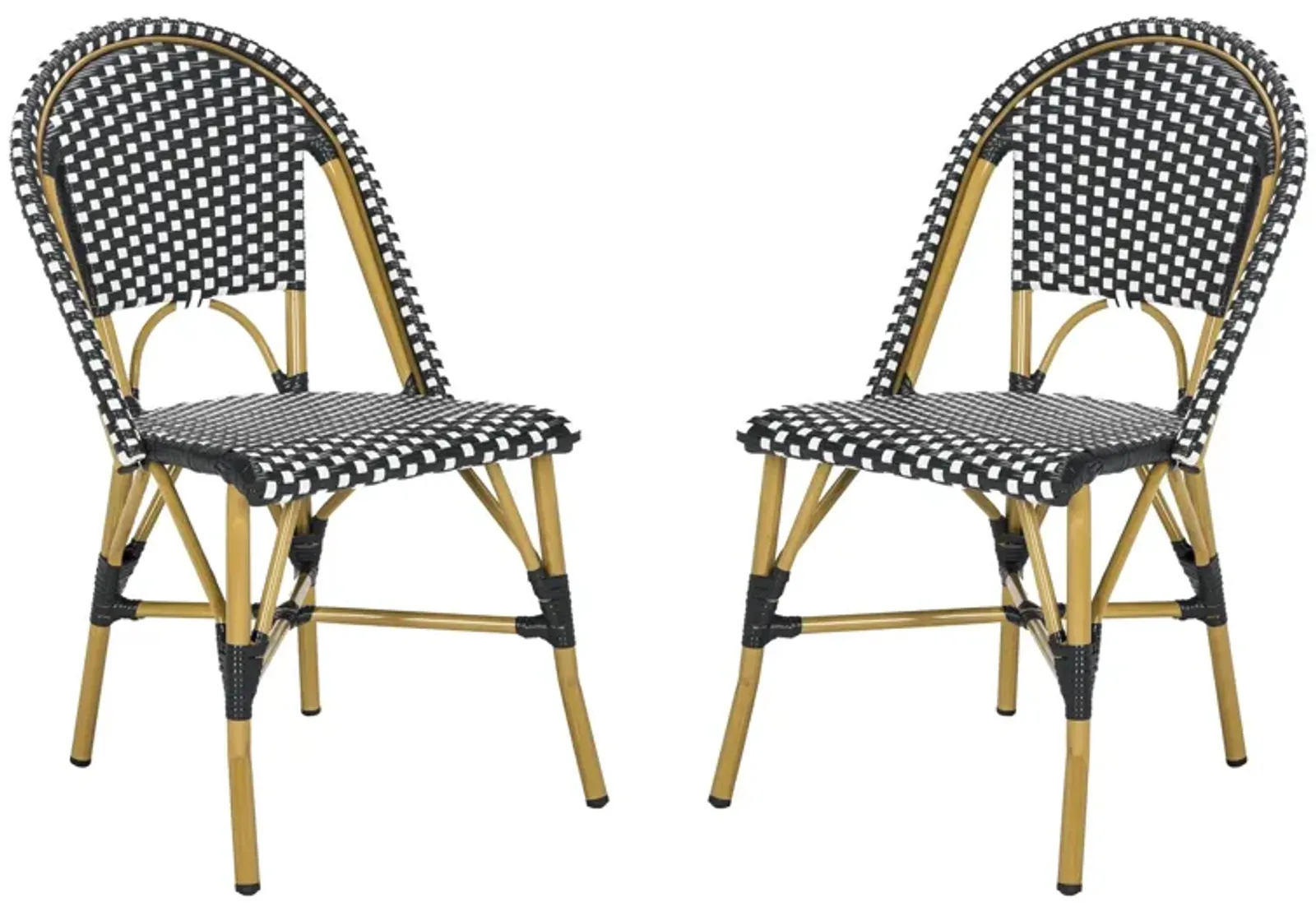 Montez Outdoor French Bistro Side Chair - Set of 2